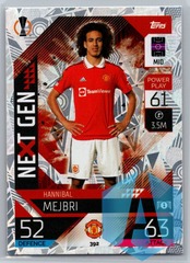 2022 Topps Match Attax #392 Hannibal Mejbri Next Gen Manchester United